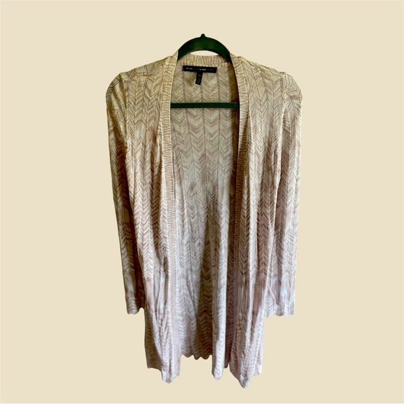 White House Black Market Sweaters - White House Black Market Open Cardigan Women XS Long Sleeve Beige Preppy Sweater